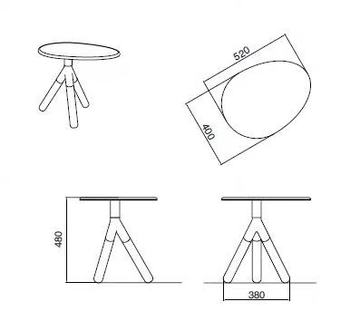 CROSS - Low coffee table by Scarabeo Ceramiche - view 3